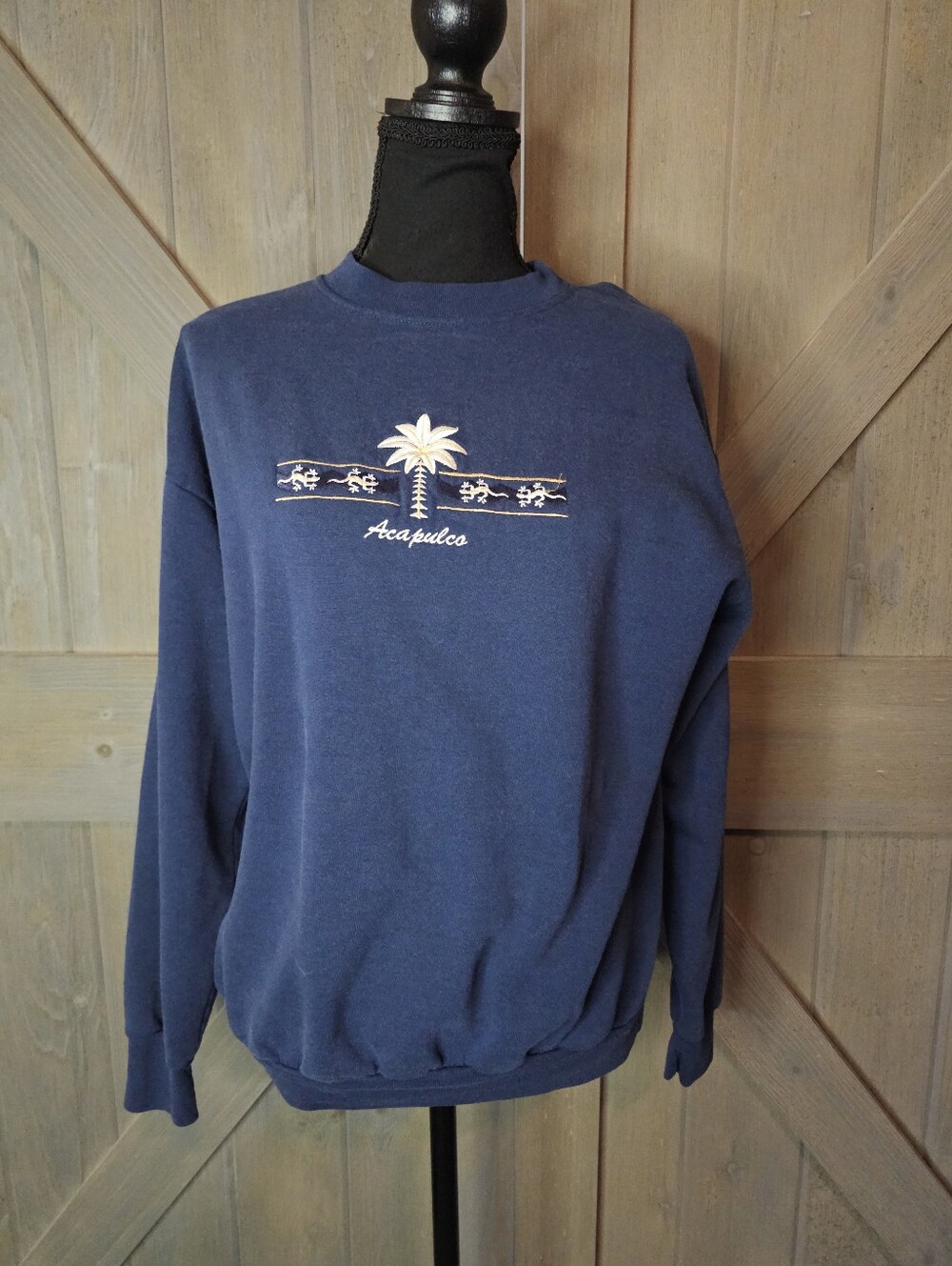 Vintage Dolfy Acapulco Palm Tree Sweatshirt sz Medium